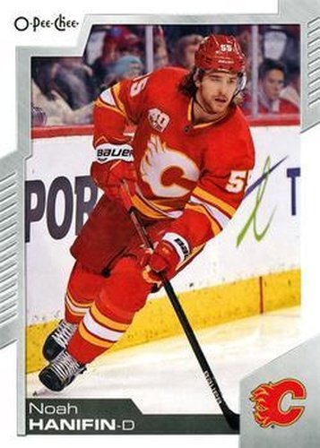 #348 Noah Hanifin - Calgary Flames - 2020-21 O-Pee-Chee Hockey