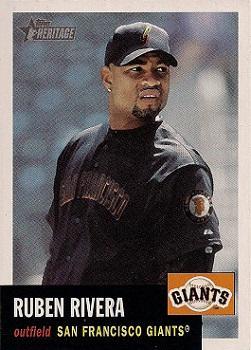 #348 Ruben Rivera - San Francisco Giants - 2002 Topps Heritage Baseball