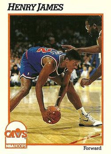 #349 Henry James - Cleveland Cavaliers - 1991-92 Hoops Basketball