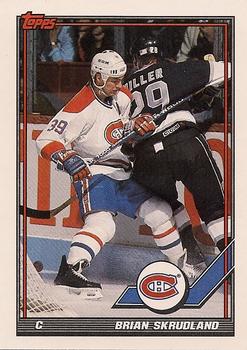 #349 Brian Skrudland - Montreal Canadiens - 1991-92 Topps Hockey