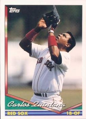 #349 Carlos Quintana - Boston Red Sox - 1994 Topps Baseball
