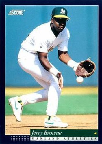 #349 Jerry Browne - Oakland Athletics -1994 Score Baseball