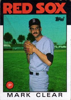 #349 Markear - Boston Red Sox - 1986 Topps Baseball
