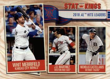 #349 Whit Merrifield / J.D. Martinez / Nicholas Castellanos - Kansas City Royals / Boston Red Sox / Detroit Tigers - 2019 Topps Big League Baseball
