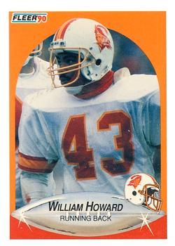#349 William Howard - Tampa Bay Buccaneers - 1990 Fleer Football