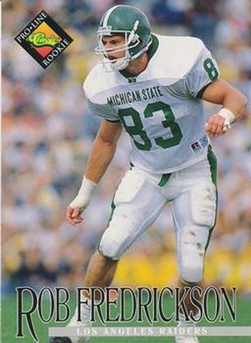 #349 Rob Fredrickson - Los Angeles Raiders - 1994 Pro Line Live Football