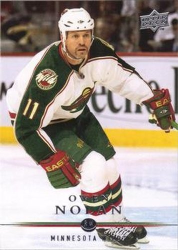 #349 Owen Nolan - Minnesota Wild - 2008-09 Upper Deck Hockey