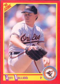 #349 Jeff Ballard - Baltimore Orioles - 1990 Score Baseball
