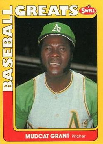 #34 Mudcat Grant - Oakland Athletics - 1991 Swell Baseball Greats