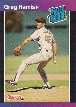 #34 Greg Harris - San Diego Padres - 1989 Donruss Baseball