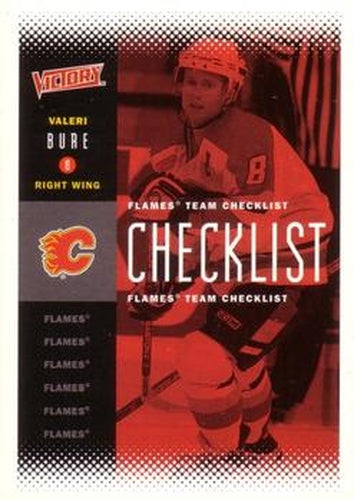 #34 Valeri Bure - Calgary Flames - 2000-01 Upper Deck Victory Hockey