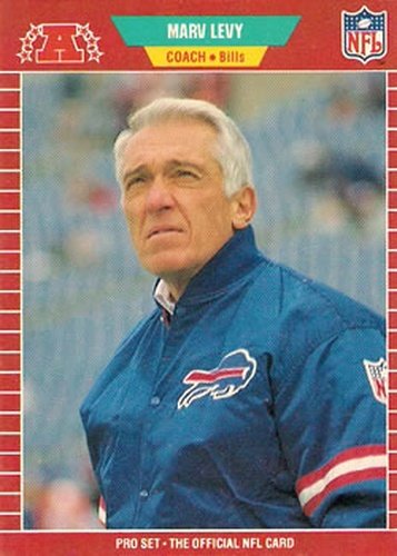 #34 Marv Levy - Buffalo Bills - 1989 Pro Set Football