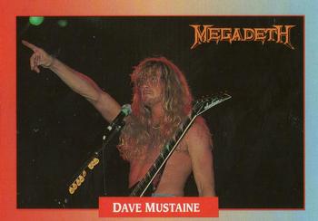 #34 Dave Mustaine - 1991 Brockum Rock Cards