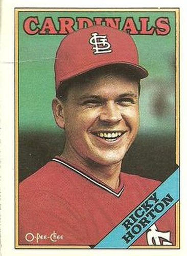 #34 Ricky Horton - St. Louis Cardinals - 1988 O-Pee-Chee Baseball