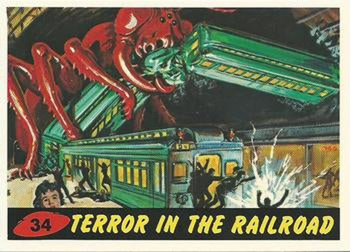 #34 Terror in the Railroad - 1994 Topps Mars Attacks