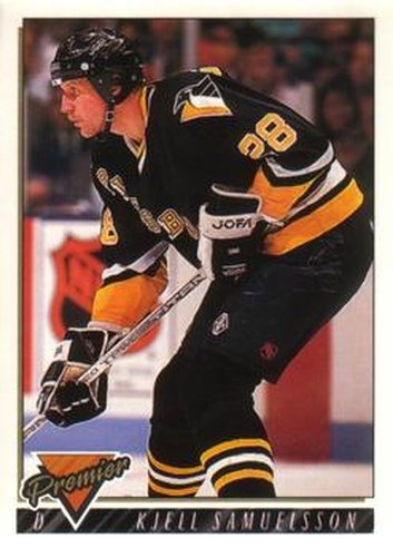 #34 Kjell Samuelsson - Pittsburgh Penguins - 1993-94 O-Pee-Chee Premier Hockey