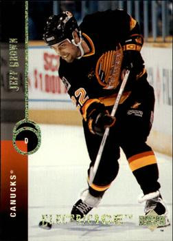 #34 Jeff Brown - Vancouver Canucks - 1994-95 Upper Deck Hockey - Electric Ice