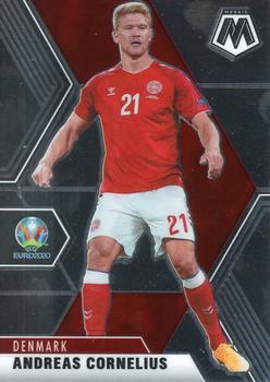 #34 Andreas Cornelius - Denmark - 2021 Panini Mosaic UEFA EURO Soccer