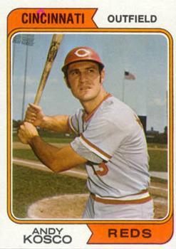 #34 Andy Kosco - Cincinnati Reds - 1974 Topps Baseball