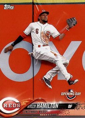 #34 Billy Hamilton - Cincinnati Reds - 2018 Topps Opening Day Baseball