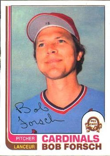 #34 Bob Forsch - St. Louis Cardinals - 1982 O-Pee-Chee Baseball