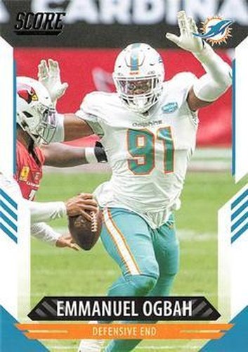 #34 Emmanuel Ogbah - Miami Dolphins - 2021 Score Football