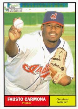 #34 Fausto Carmona - Cleveland Indians - 2010 Topps Heritage Baseball