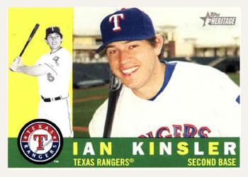 #34 Ian Kinsler - Texas Rangers - 2009 Topps Heritage Baseball