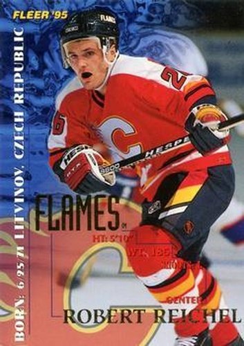 #34 Robert Reichel - Calgary Flames - 1994-95 Fleer Hockey