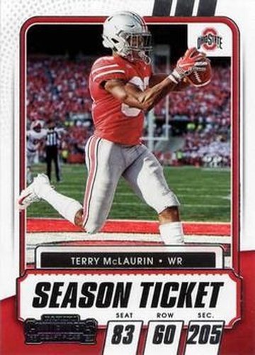 #34 Terry McLaurin - Ohio State Buckeyes - 2021 Panini Contenders Draft Picks Football