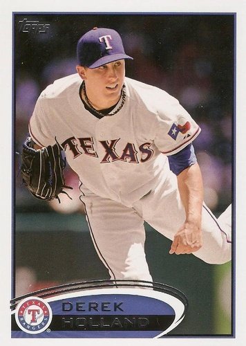 #34 Derek Holland - Texas Rangers - 2012 Topps Baseball
