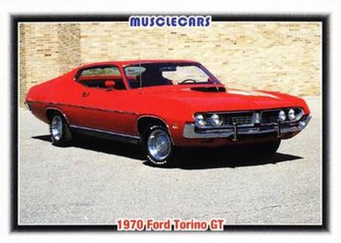 #34 1970 Ford Torino GT - 1992 Collect-A-Card Muscle Cars