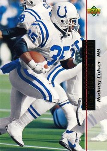 #34 Rodney Culver - Indianapolis Colts - 1993 Upper Deck Football
