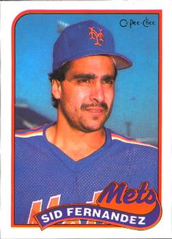 #34 Sid Fernandez - New York Mets - 1989 O-Pee-Chee Baseball