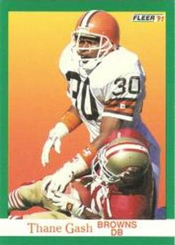 #34 Thane Gash - Cleveland Browns - 1991 Fleer Football