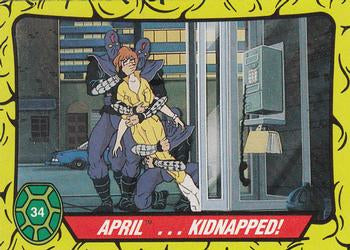 #34 April ... Kidnapped! - 1989 O-Pee-Chee Teenage Mutant Ninja Turtles