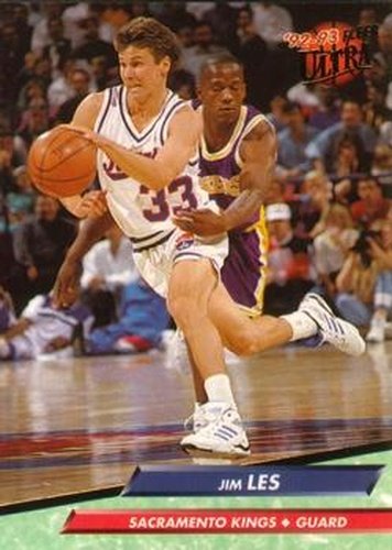 #350 Jim Les - Sacramento Kings - 1992-93 Ultra Basketball