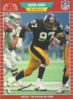 #350 Aaron Jones - Pittsburgh Steelers - 1989 Pro Set Football