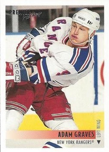 #350 Adam Graves - New York Rangers - 1994-95 Topps Premier Hockey