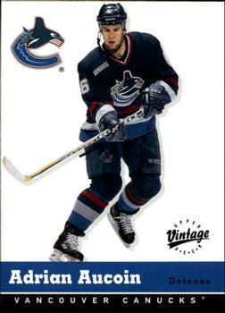 #350 Adrian Aucoin - Vancouver Canucks - 2000-01 Upper Deck Vintage Hockey