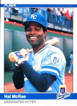 #350 Hal McRae - Kansas City Royals - 1984 Fleer Baseball