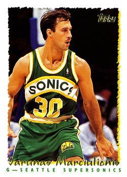 #350 Sarunas Marciulionis - Seattle SuperSonics - 1994-95 Topps Basketball