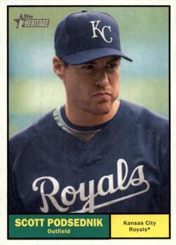 #350 Scott Podsednik - Kansas City Royals - 2010 Topps Heritage Baseball