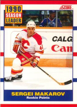 #350 Sergei Makarov - Calgary Flames - 1990-91 Score Canadian Hockey