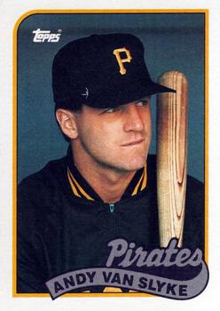 #350 Andy Van Slyke - Pittsburgh Pirates - 1989 Topps Baseball