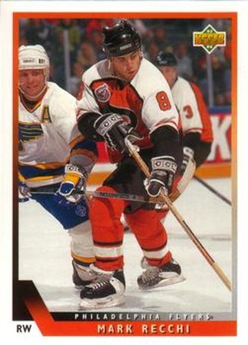#350 Mark Recchi - Philadelphia Flyers - 1993-94 Upper Deck Hockey