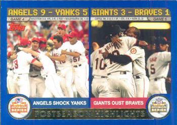 #351 Angels & Giants Team Shots - Anaheim Angels / San Francisco Giants - 2003 Topps Baseball