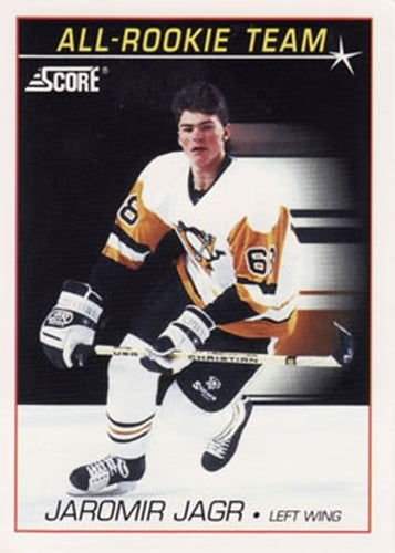 #351 Jaromir Jagr - Pittsburgh Penguins - 1991-92 Score American Hockey