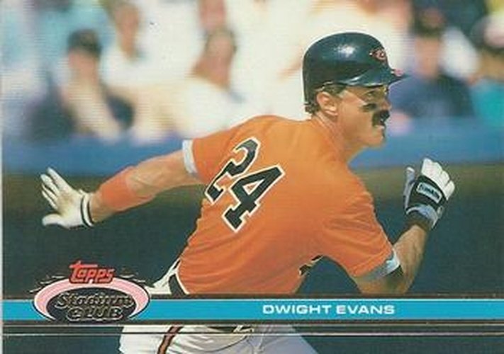 #351 Dwight Evans - Baltimore Orioles - 1991 Stadium Club Baseball