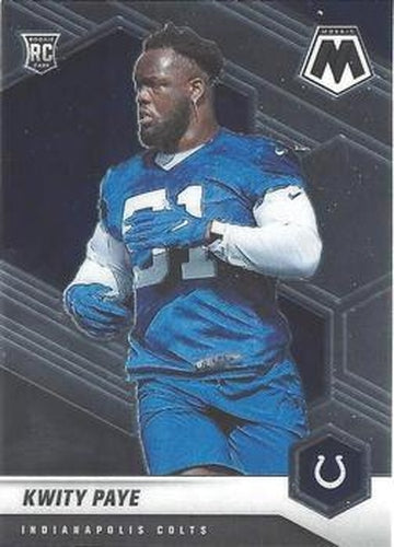 #351 Kwity Paye - Indianapolis Colts - 2021 Panini Mosaic Football